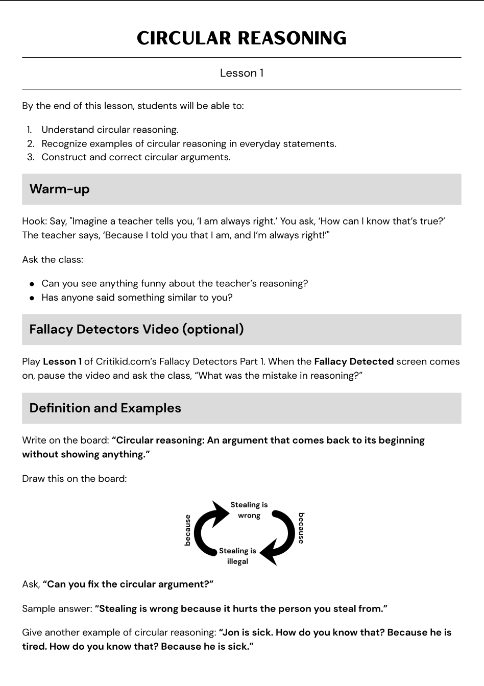 Lesson Plans