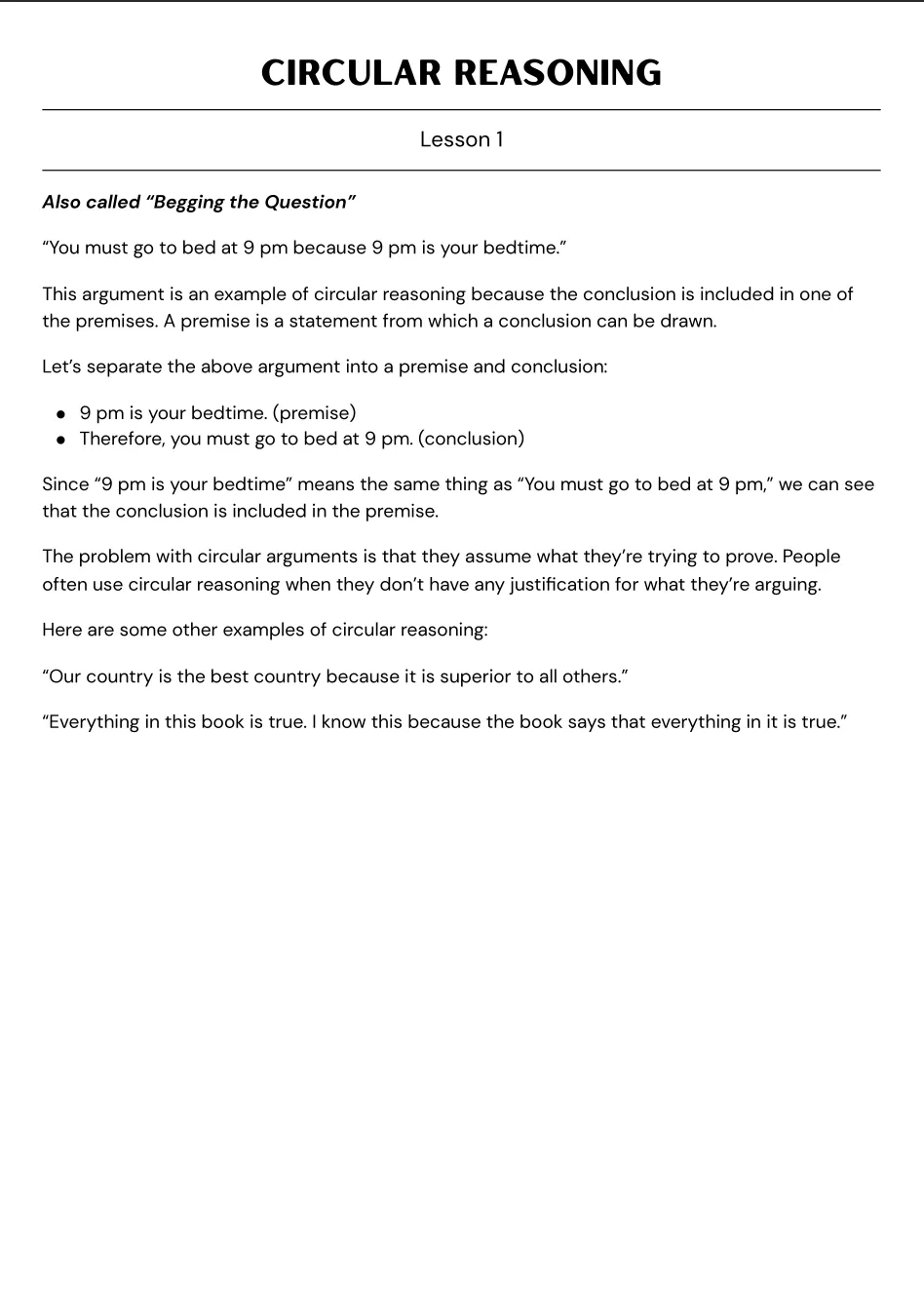 Fallacy Handbook